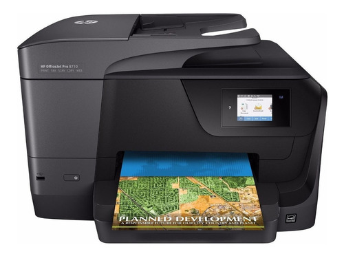 Impresora a color multifunción HP OfficeJet Pro 8710 con wifi negra 100V/240V