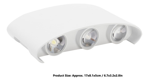 Lámpara De Pared Led Moderna De 6 Led, Aleación De Aluminio