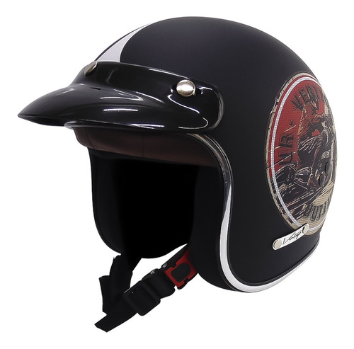 Casco Moto Abierto Vértigo Vintage Gentleman Edición Special