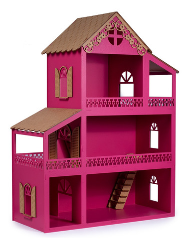 Casa Casinha De Boneca Mdf Montada Com Nome
