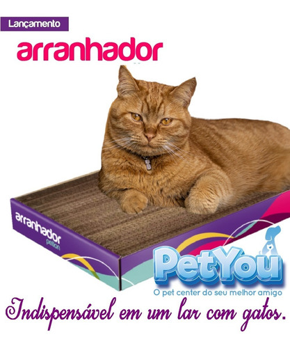 Imagem 2 de 9 de Arranhador Gato Petlon Papelao + Catnip - Promoção!