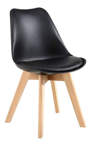 Silla Eames Acolchonada  Comedor X 4 Unidades Multimuebles