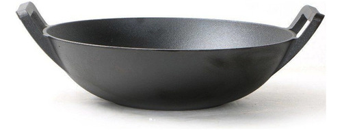 Wok Cocina Hierro Fundido Laffitte 36cm Parrilla Horno Asas