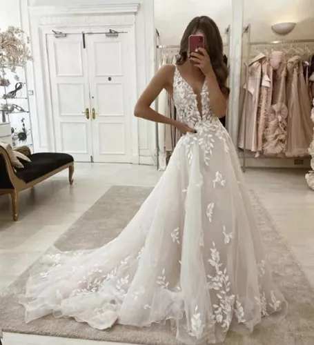 Vestido Noiva Princesa Com Véu Longo Casamento Lindo 'e150