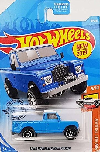 Hot Wheels Recogida Land Rover Serie Iii 111/250, Azul