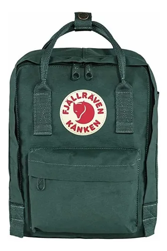 Mochila Fjallraven Kanken Mini Artic Verde Unico Talle Env o gratis