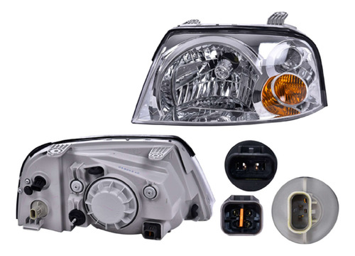 Faro Elec P/halogeno Dodge Atos Izq 2005 2006 2007 2008 Depo