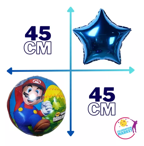 Globo foil metálico 45cm cumpleaños Super Mario Bros de Anagram®