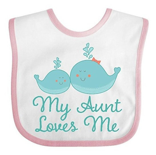 Baberos Para Bebé Inktastic My Aunt Loves Me Whale Baby Bib 
