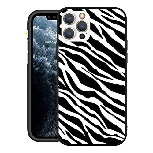 Kapuctw Zebra Print Para Apple iPhone 13 Pro Max Case Fashio