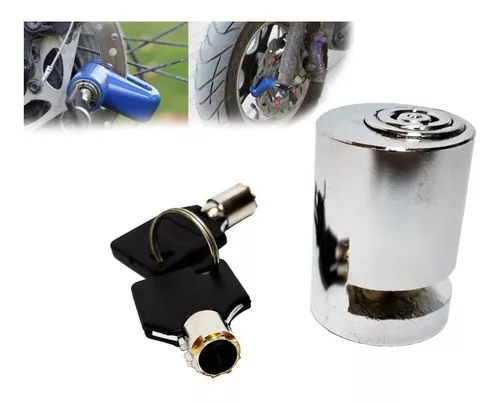 DEDC Candado de disco para motocicleta con alarma, antirrobo, bloqueo de  disco de freno de seguridad para motocicletas, bicicleta, scooter (sonido  de