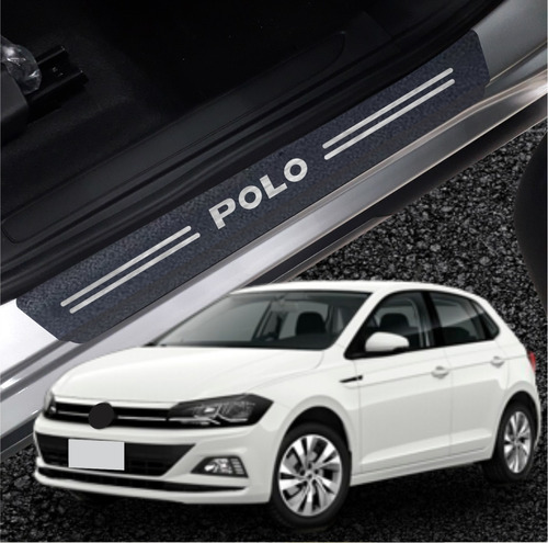 Soleira 8 Peças Volkswagen Polo Cor AÇO ESCOVADO