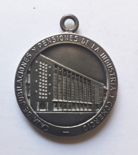 Medalla Bps Plata Caja Jubilaciones Pensiones 1956 Funcionar