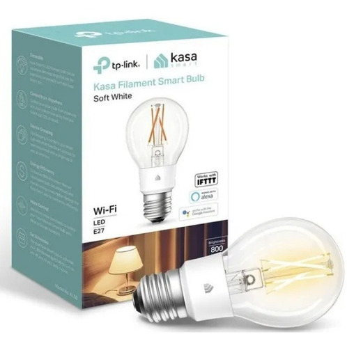 Imagen 1 de 7 de (21v) Camb Bomb Smart Led Vintage Wifi Tplink Kl50 9w (60w)