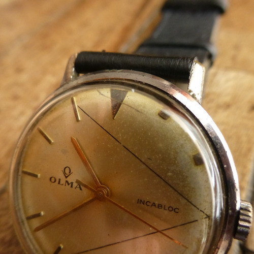 Imagen 2 de 7 de Olma Reloj Cuerda Art Deco Antiguo Reloj Cuerda Rar 51120swt