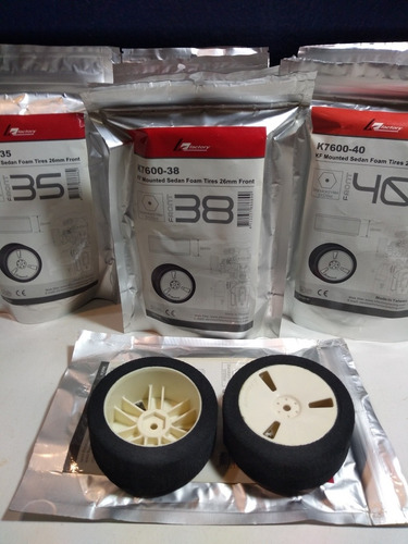 K Factory 4 Llantas Foami 1/10 Kyosho Turismo Nitro No Hpi (Usado)