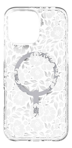 Funda Para Iphone 16 Pro Max Con Magsafe Zagg Floral Blanco