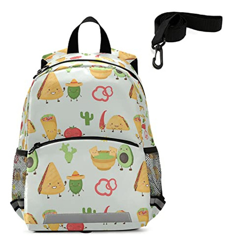 Autumn Mexicano Taco Burrito Niños Mochila Para Niños Pequeñ