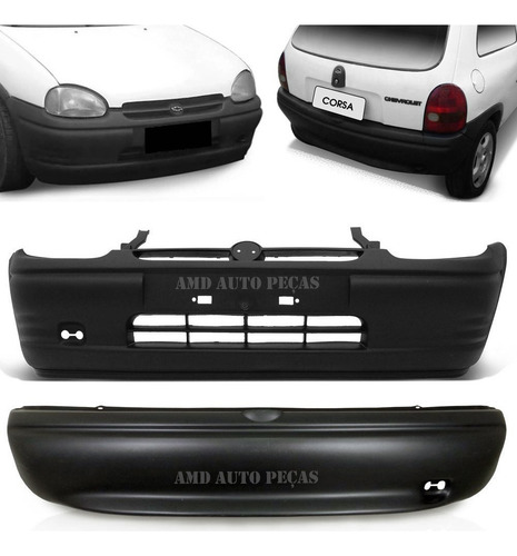 Parachoque Dianteiro + Traseiro Corsa Hatch Wind Super 94 99