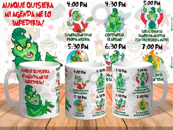 Taza Grinch Navidad 11oz