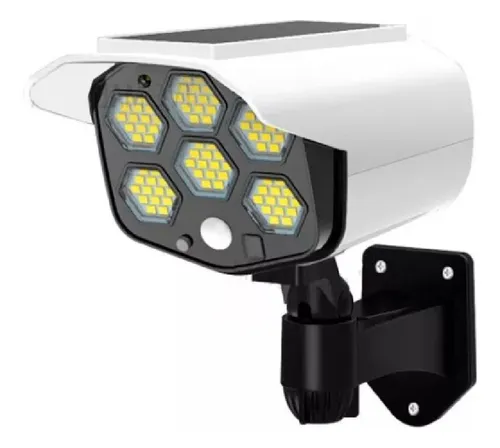 comprar Foco Solar Forma De Camara Seguridad Sensor De Movimiento