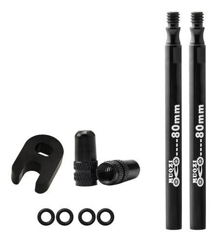 Presta Value Extender Para Bicicleta De 2pcs Negro 80mm