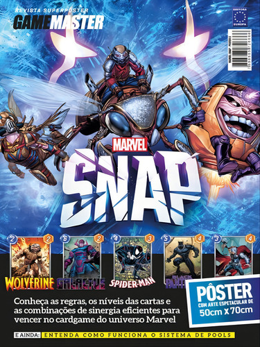 Superpôster Game Master - Marvel Snap - Arte C, De Editora Europa. Editorial Europa, Capa Mole Em Português
