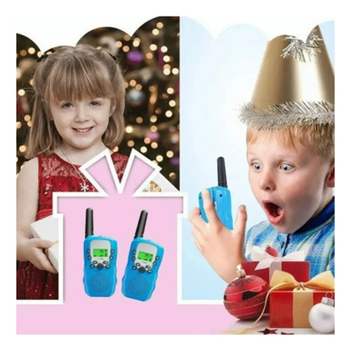 A Set 2 Radio Walkie Talkie For Niños Con Banda De 8 Km