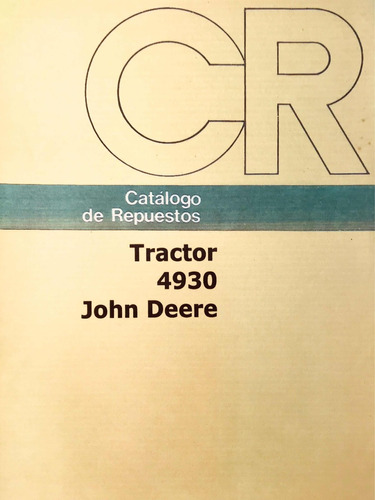 Manual De Repuestos Tractor John Deere 4930