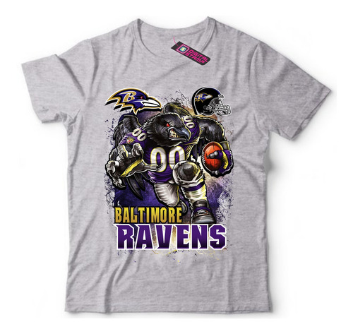Remera Baltimore Ravens Equipo Nfl 24 Dtg Premium