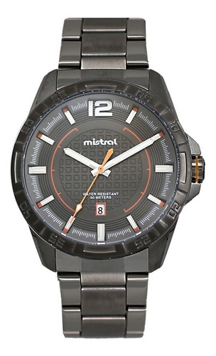 Reloj Mistral Metal Gsi-2023-01 Calendario Sumergible Acero