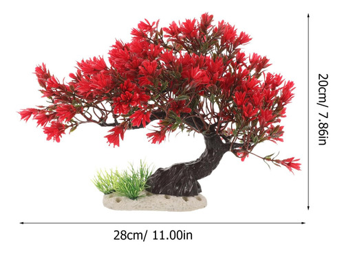 Bestoyard Aquarium Bonsai Tree De 11x8 Pulgadas Plantas De Y