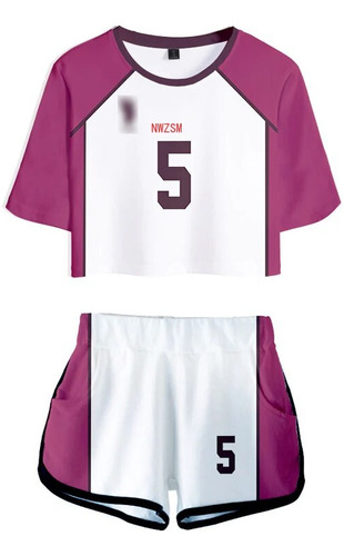 Haikyuu!! Cosplay Costume Ushijima Wakatoshi Shirt Shorts