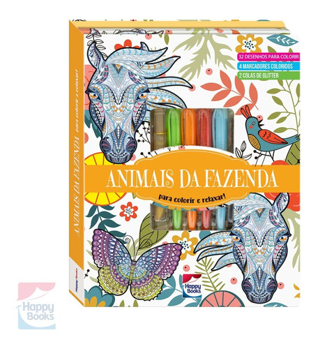 Livro Capa Dura +6 - Animais Da Fazenda-superkit Happy Books