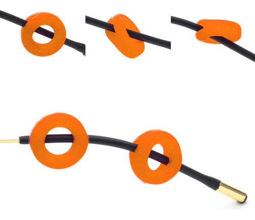 2 Piezas De Ganchos For Las Orejas De Las Gafas, Naranja