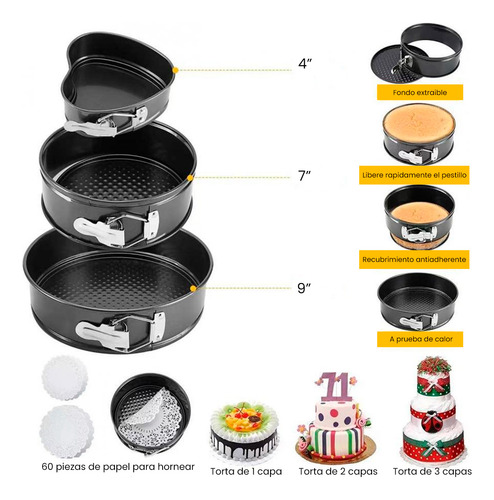Set De Repostería Croix 512 Piezas Silicona Acero Inoxidable