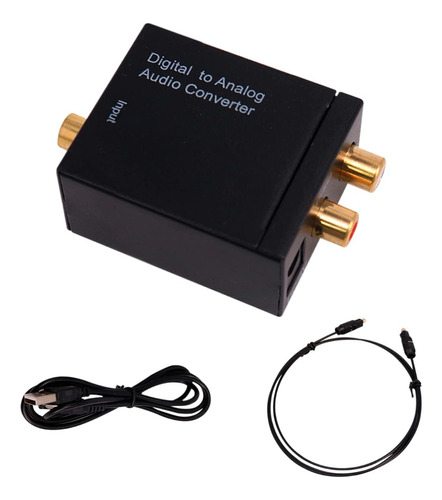 Adaptador Digital Con Cable Audio Óptico Fibra Conversor