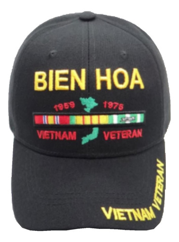 First Military Choice Bien Hoa Gorra De Béisbol Negra Para V