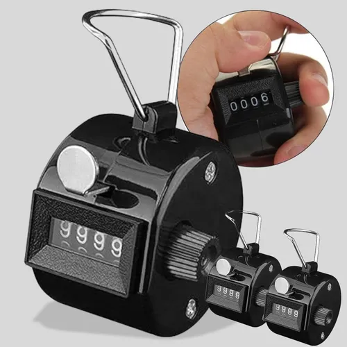 comprar Kit 3 Contador Manual De Pessoas Estatico 4 Digitos Controle
