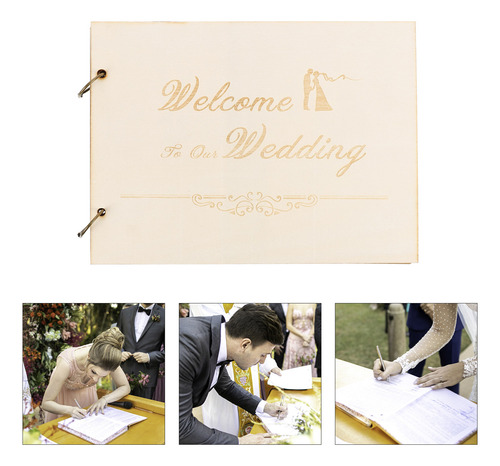 Libro De Visitas, Minilibro De Autógrafos Para Bodas