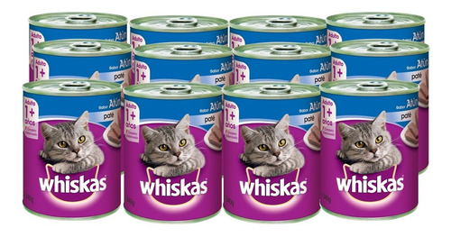Whiskas Alimento En Lata Gato Adulto Atun Pack X 12 Unid