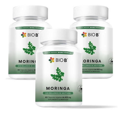 Bio B 3 Pack De 60 Cápsulas Moringa