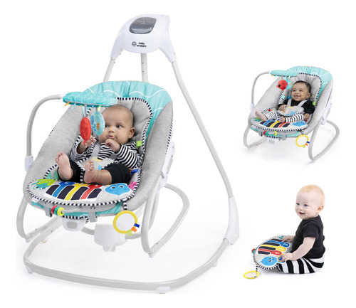 Columpio Musical 4 En 1 Con Piano Extraíble Para Bebés