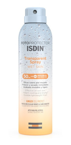 Isdin Fotoprotector Transparente Wet Skin Spf 50+  250ml