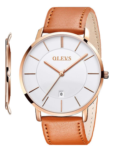 Olevs Relojes Minimalistas Ultra Finos Para Hombre, Reloj An