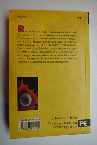 En La Cripta Howard Phillips Lovecraft C232 (Usado)