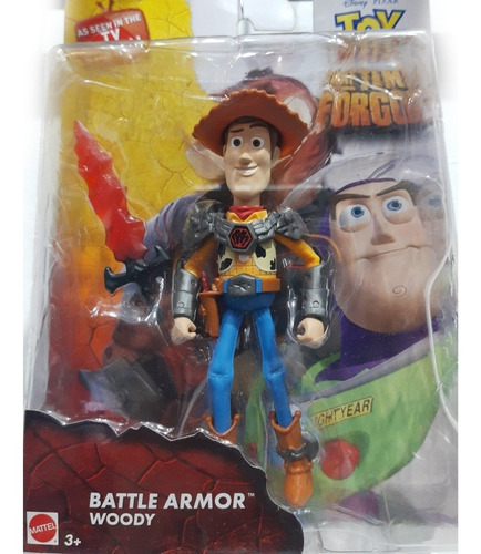 Muñeco Woody Battle Armor Mattel 10 Cm 
