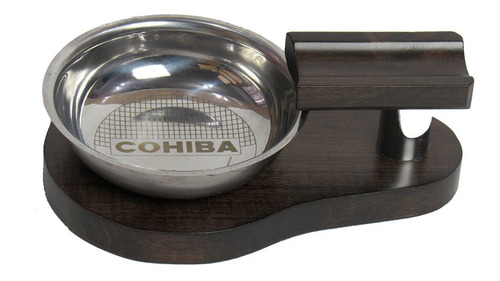 Imagem 2 de 4 de Cinzeiro Para Charuto Cohiba & Marcas Em Madeira E Metal