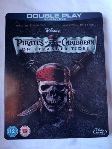 Steelbook Blu Ray Piratas Do Caribe Navegando Águas Misterio