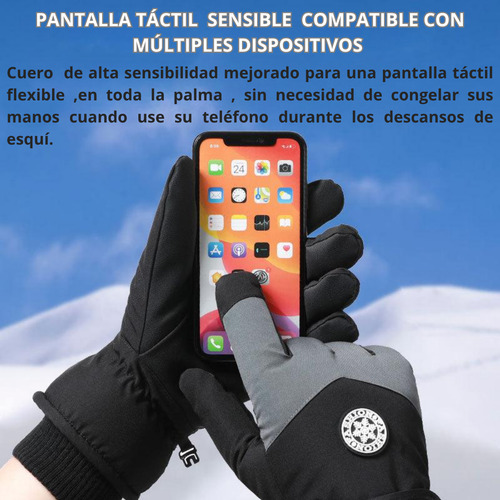 Guantes Térmicos Mujer Abrigados Ski Snowboard Nieve Lila